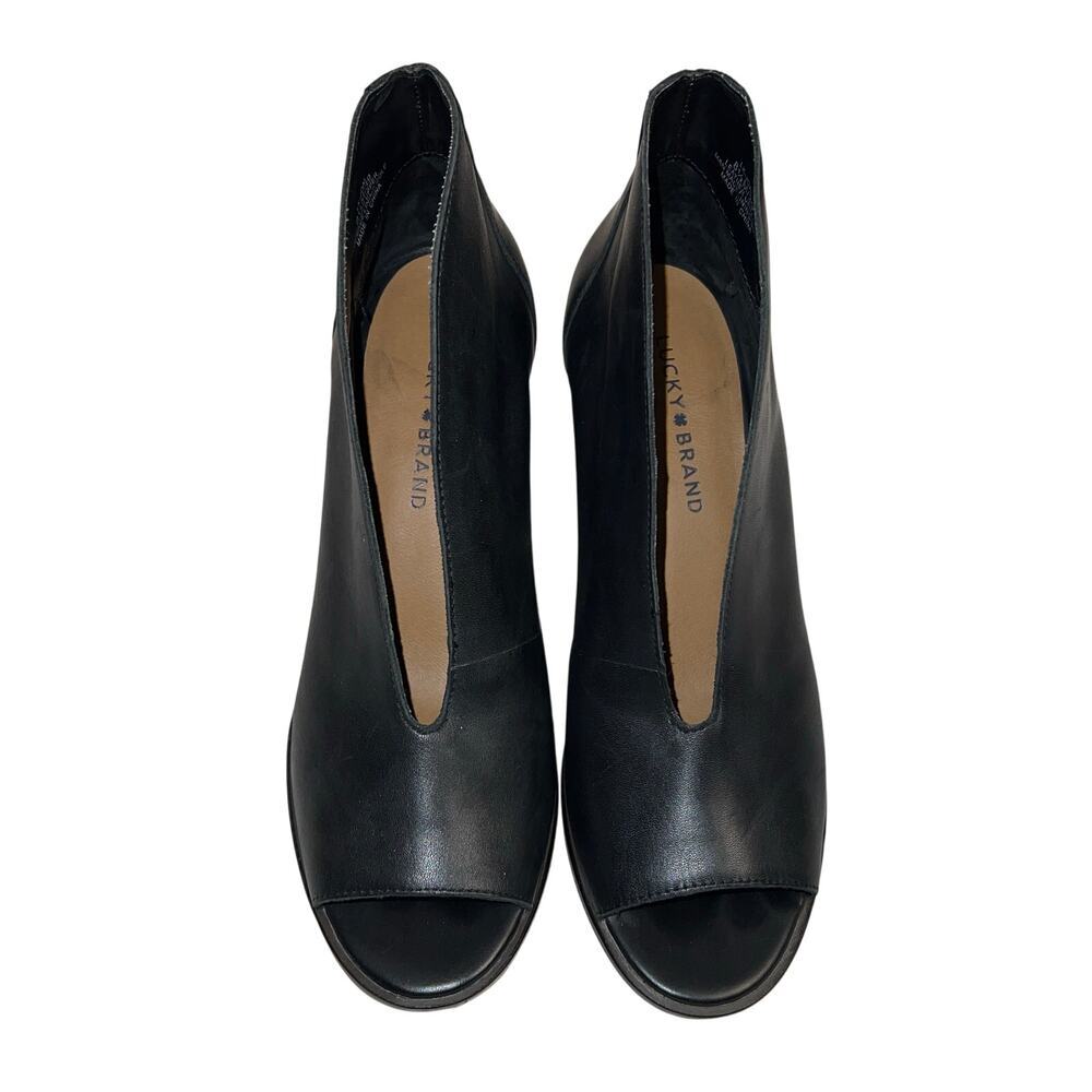 Black Leather Ankle Boots - Picture 3 of 10